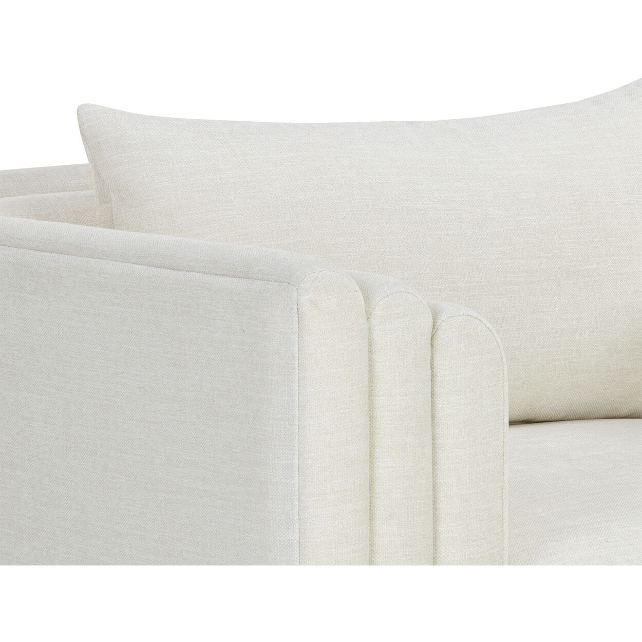 Kira Heather Ivory Tweed Armchair